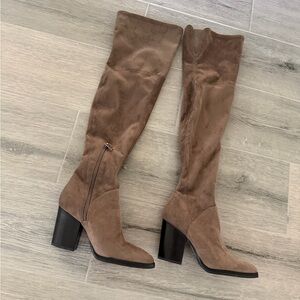 Marc Fisher Tan Over-the-Knee Boots
